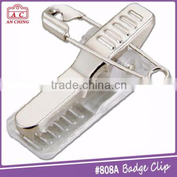 Popular adjustable metal spring steel clip with safety pin