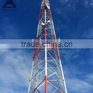 Galvanized self supporting telecommunication steel towers