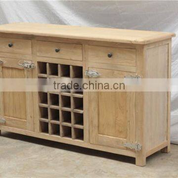 Reproduction anique solid wood wine cabinet