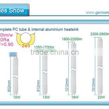 Cheap Price High Brightness LED Tube Smd2835 2ft 10w With Full Plastic Shell photo-5