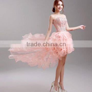 Prom Dress/Matric Farewell Solid Lace Above Knee Evening Dress