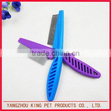Custom printed blue purple stainless steel lice clean comb nit free