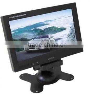 HD 7 inch tft lcd rear view camera monitor 2 video/1 audio input