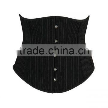 100% Cotton Women Plain Black Corset