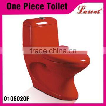 Color porcelana Washdwon Single Flush Toilet Red