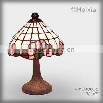 MX000035 wholesale tiffany table lamp flower stained glass lamp shade for home decoration piece