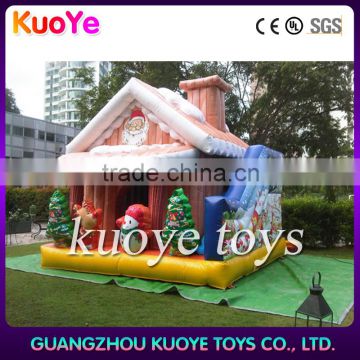 inflatable Christmas house sale,inflatable decoration with santa and tree.advertising inflatable Christmas