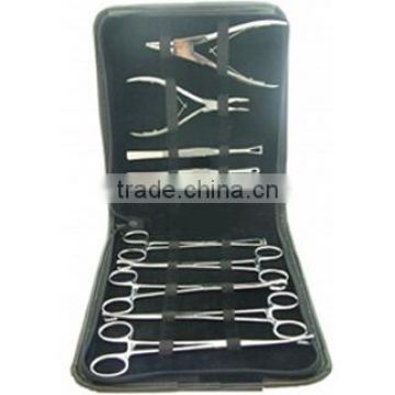 Stainless Steel sterilized tattoo body piercing Tools kit 10 Pcs body jewlery piercing set