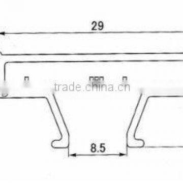 29x6.5 aluminum slatwall insert/aluminum slatwall for Display Gondola/slat Display Gondola