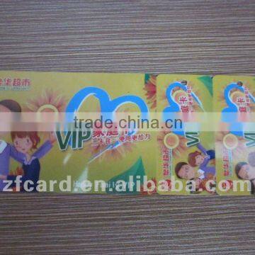 plastic family VIP card with barcode