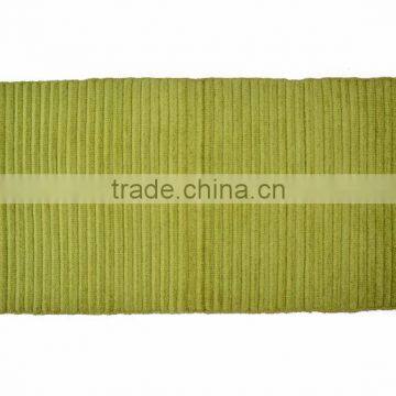 Natural Fibres Royal Rayon Chenille Rug Green