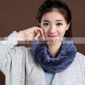 Women Fur Scarves Rabbit Hair Rabbit round Scarf Woman Winter Scarves