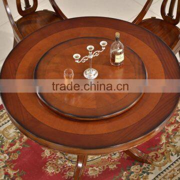 China supplier size of the optional wooden round table top chairs and tables