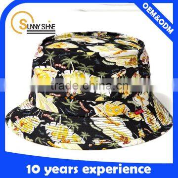 Stylish high quality bucket hat/plain printed custom bucket hats bulk