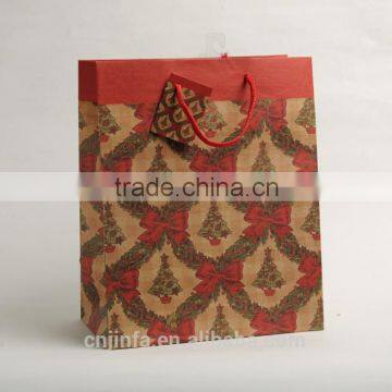 custom printed paper bag Christmas felt