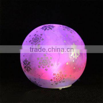 glass ball lighted up for home decoration