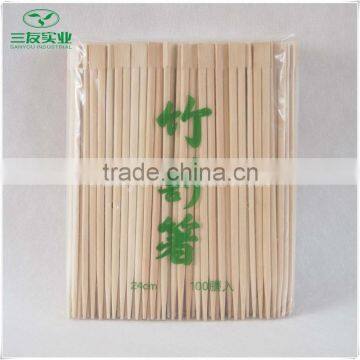 Bulk packing Disposable Bamboo Chopstick in PE Bags