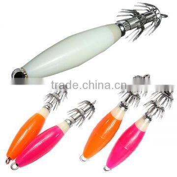 New Noctilucent Luminous Squid Bait Fishing Lures Hook Atificial Bait Fish Hook Fishing Jig
