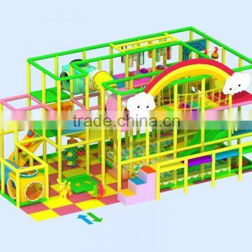 Kids educational equipment baby indoor used playground slides from Beijing Funmax