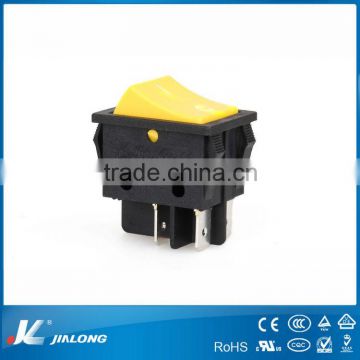 UL VDE CE 16A customized color DPST rocker switch KCD4-202EC