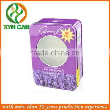 Food grade rectangular soap tin boxes/tin container