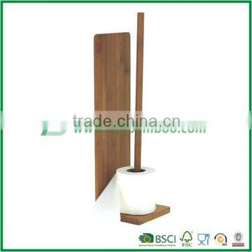 FB bamboo tissue holder , roll paper holder with block