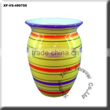 festival unpainted green ware flower pot