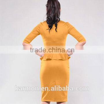 New Basque Office Dress Women's Dress Business Casual Dress photo-3