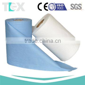 [TEXCLEAN] Plain 55% cellulose/45% polyester spunlace nonwoven