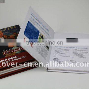 Custom Lcd Video Brochure Card, Advertising Video Card, video greeting card