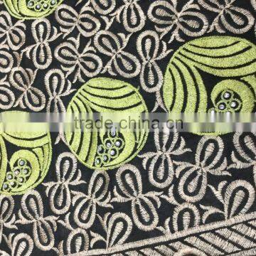 2015 Popular design Nigerian style charming big voile lace polish lace for birde