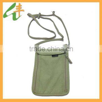 Top sale canvas pure color telephone bag