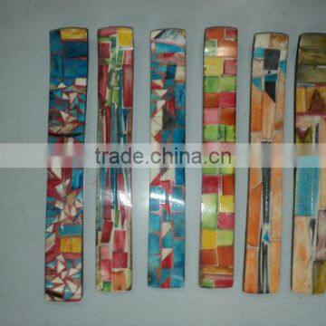 patchwork wooden incense burners