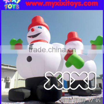 Giant outdoor inflatable christmas snowman santa decoration