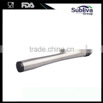 Ring Grip Stainless Steel Muddler, Metal Material Muddler, Bar Muddler