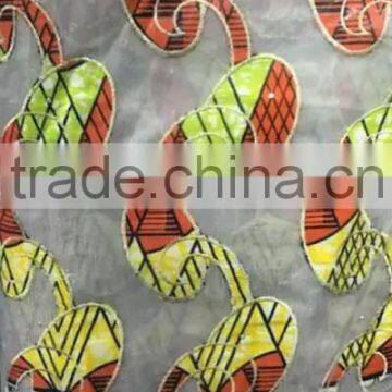 CL7584 Hot Selling Top Quality New Design Charming Color Women Wax Lace Fabric photo-4