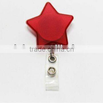 Plastic Badge Reel With PVC Button