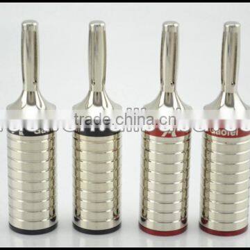 Audio Grade GF - RHO011B Rhodium Plated Banana Plug HI-END Audio Banana Lock Connectors