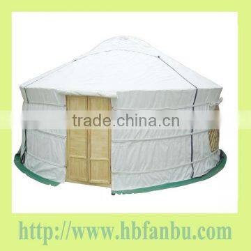 wooden frame yurt tent