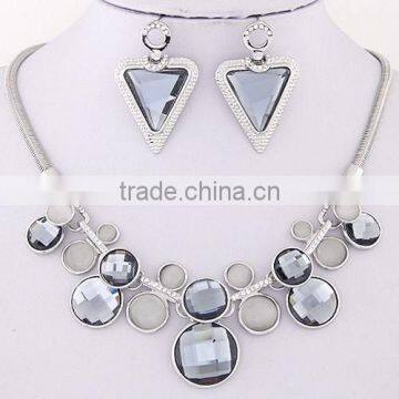 ODM/OEM Jewelry Factory indian necklace earring set, triangle earring, geometric necklace