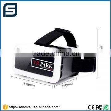 2016 Newest 3D VR Virtual Reality Headset 3D Movie Game Glasses Adjust Cardboard VR BOX 2.0 For 3.5~6.0"