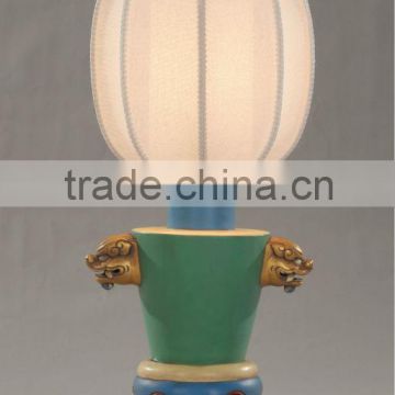 2014 Hotel lobby decoration resin with lanterns lamp chimney with UL