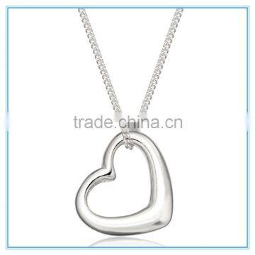 Hot sale stainless steel heart pendant necklaces for women