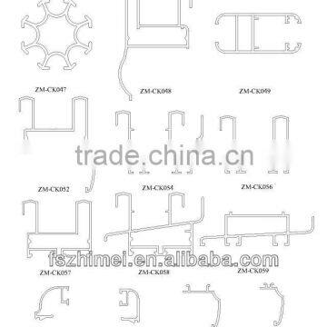 aluminium profile for door and window frame design/to algeria market