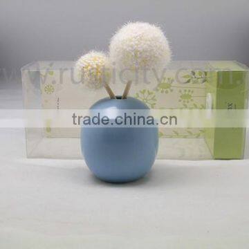 Natural looking rattan reed sticks,ceramic flower reed diffuser