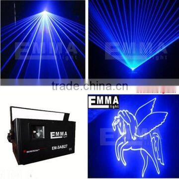 DMX512+ILDA+SD laser light/4W big power blue Advertising lighting / Text stage Laser projector