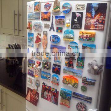 Cheap custom photo dome crystal glass epoxy fridge magnets made in China