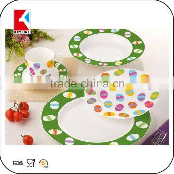 China Factory Nice Design 20pcs White Porcelain Set Elegance Fine Porcelain Dinner Set photo-6