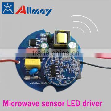 Radar sensor driver dimming motion sensor downlight ceiling light driver 13w 15w 18w