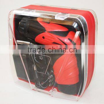 102PCS bits double-level box with transparency cover 3.6V and 4.8V cordless screwdriver